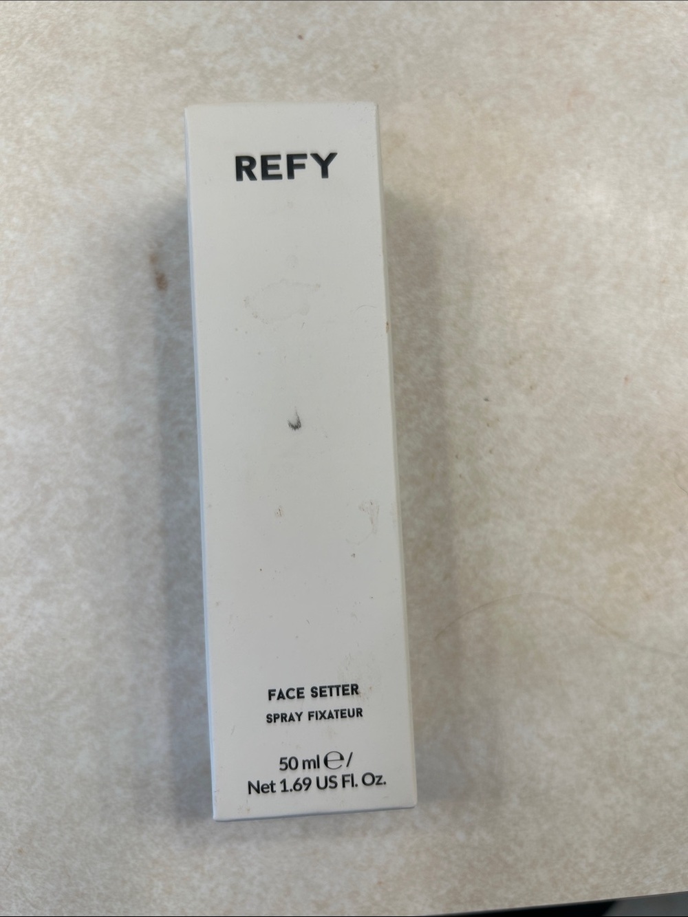 REFY Face Setter Setting Spray — White and Black Packaging